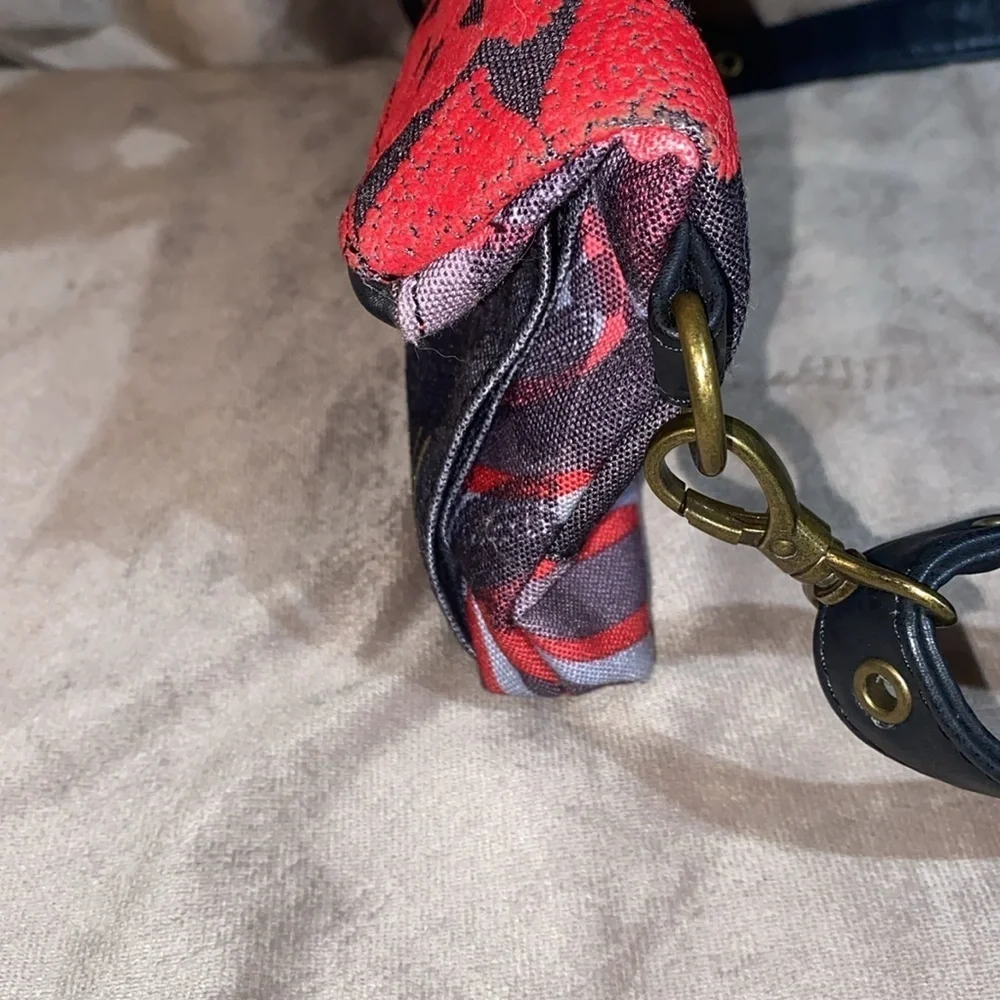 Desigual Multicolor Crossbody Bag with Red and Black Accents